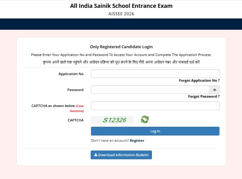 Sainik School Admissions 2026 for class 6, 9 closing today; apply now @ exams.nta.ac.in