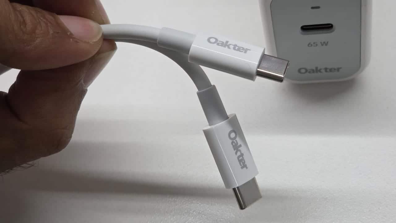 Verdict<br />For ₹1,599, the Oakter 65W GaN Charger strikes an excellent balance between performance, safety, and portability. While it doesn’t offer multiple outputs, its fast GaN efficiency, compact form, and reliable build make it one of the most practical single-port chargers available for modern USB-C devices.