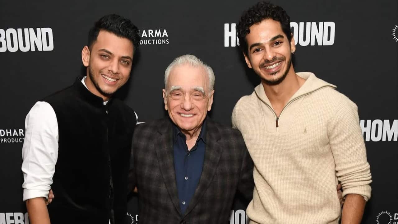 Vishal Jethwa and Ishaan Khatter with Martin Scoresese