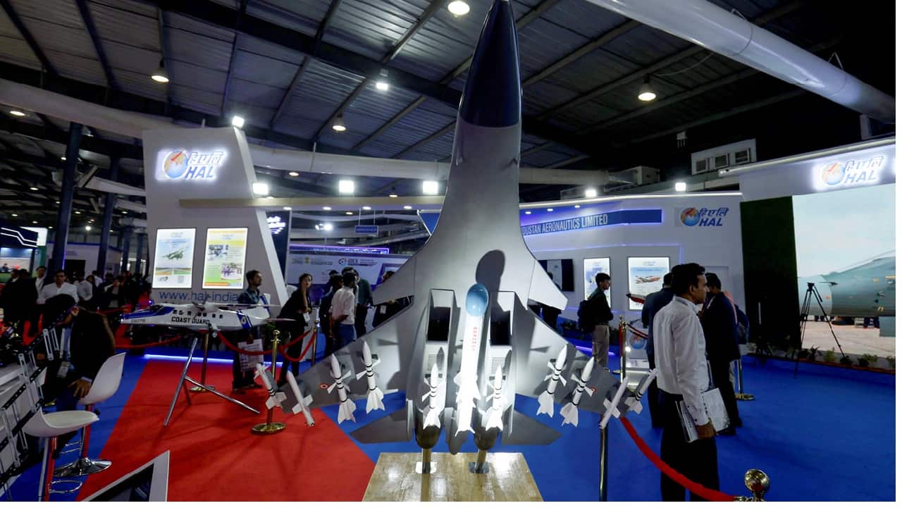 HAL shares rise 3% as pact with GE may quicken production; defence index up 1.5% on Goldman Sachs' bullish call