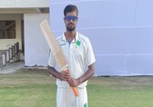 6,6,6,6,6,6,6,6 - Akash Kumar Choudhary clobbers 8 consecutive SIXES, smashes fastest fifty in First-Class cricket