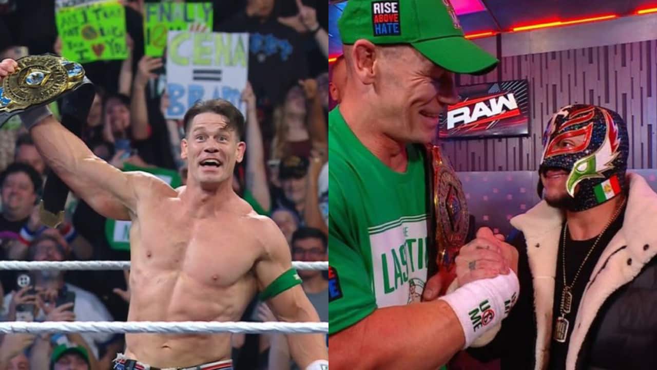 John Cena wins WWE Intercontinental Title to become Grand Slam champion, entire locker room celebrates - WATCH