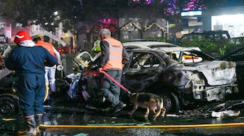 The blast occurred when a white Hyundai i20, which had been parked near the Subhash Marg traffic signal for nearly two hours, suddenly exploded. (Image credit: X)