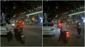 'He pulled down his zip': 'Shocked' Chennai sanitation worker thrashes biker for flashing her