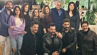 This lovely group photo captures a perfect family moment from Boney Kapoor’s 70th birthday celebration, filled with smiles, laughter, and warmth. The filmmaker is seen standing at the centre, surrounded by his close-knit family — including his children Janhvi Kapoor, Anshula Kapoor, and Arjun Kapoor — along with his brothers Anil Kapoor, Sanjay Kapoor, and Reena Marwah.