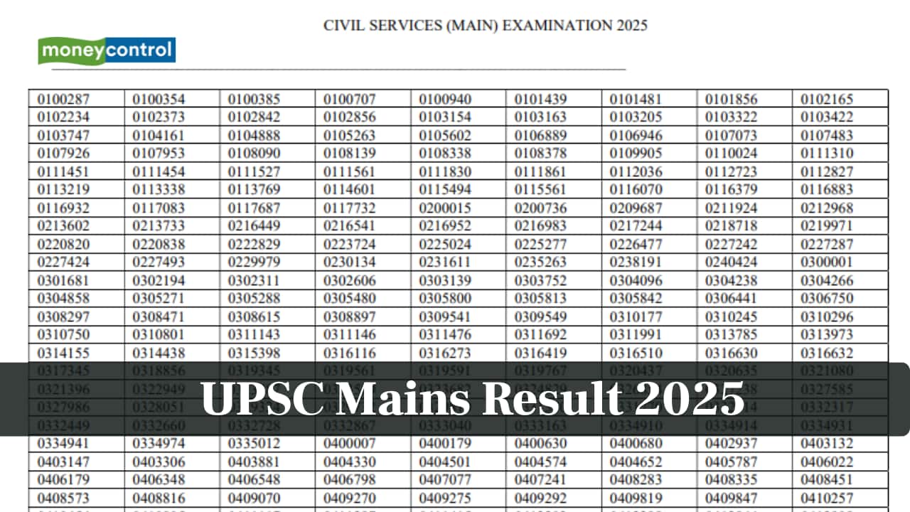 UPSC Mains Result 2025 declared at upsc.gov.in, direct link here