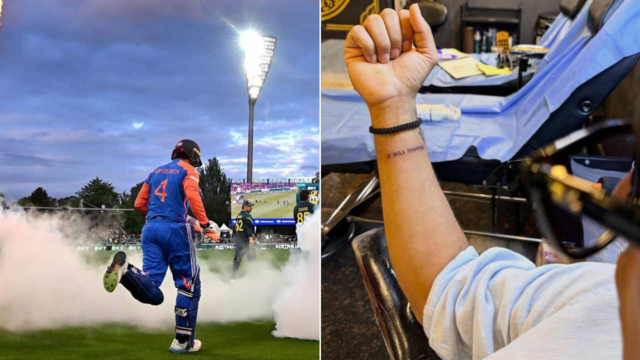 Abhishek Sharma’s fresh tattoo comes with a message everyone’s talking about