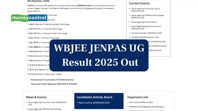 WBJEE JENPAS UG Result 2025 Released; Direct Link to Download Rank Card Here