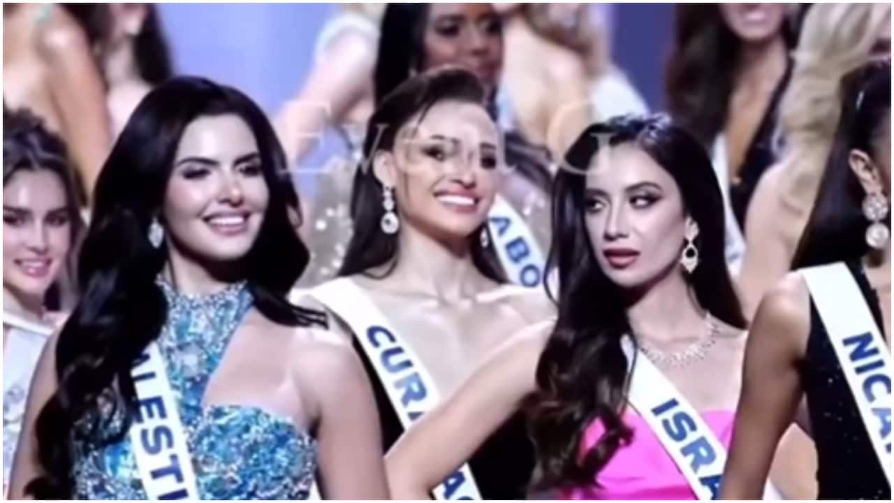 Miss Israel denies giving 'dirty look' to Miss Palestine after viral pageant video. Her clarification