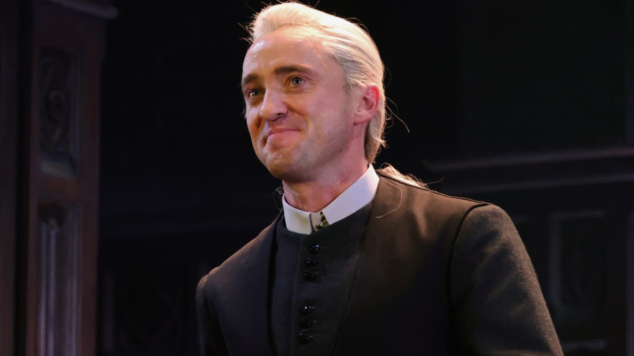 Tom Felton breaks into tears after standing ovation for Broadway debut as Draco Malfoy in Harry Potter and the Cursed Child, meets fans outside theatre Tom Felton breaks into tears after standing ovation for Broadway debut as Draco Malfoy in Harry Potter and the Cursed Child, meets fans outside theatre