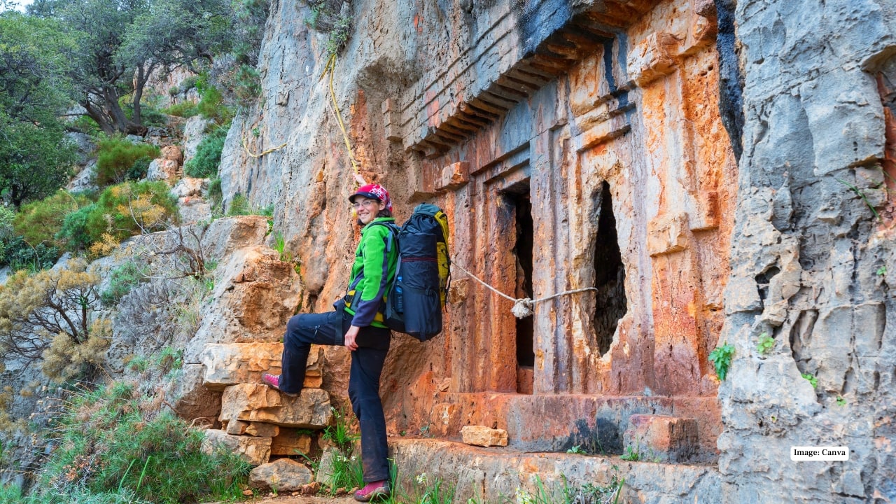 1. Lycian Way, Türkiye Route: Oludeniz to Geyikbayırı Length: 540 km | Duration: ~30 days | Best Time: September–November Türkiye’s first long-distance trail, the Lycian Way, traces an ancient trade route linking the settlements of Lycia. The trail meanders past secluded beaches, pine forests, and centuries-old ruins like Olympos and Patara. Hike along turquoise waters, then reward yourself with a swim in Oludeniz’s iconic Blue Lagoon.