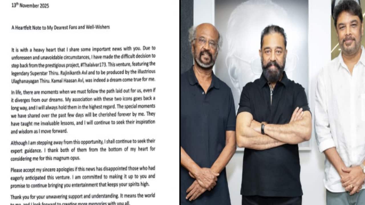 Sundar C quits Rajinikanth and Kamal Haasan's Thalaivar 173, writes a heartfelt note