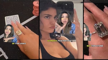 Kylie Jenner spotted wearing a sparkling 28-carot diamond ring