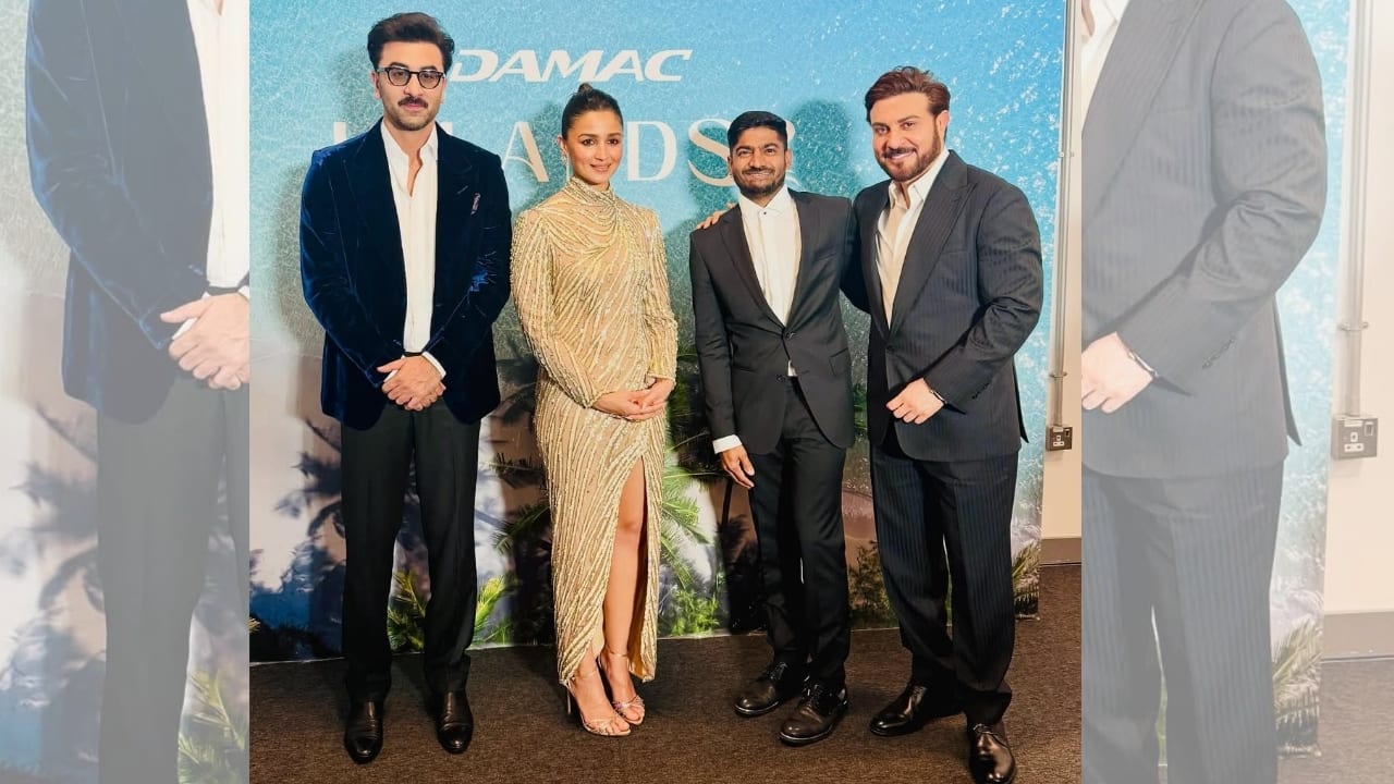 Alia Bhatt glimmers in a sequin vintage gown at a Dubai event with husband Ranbir Kapoor