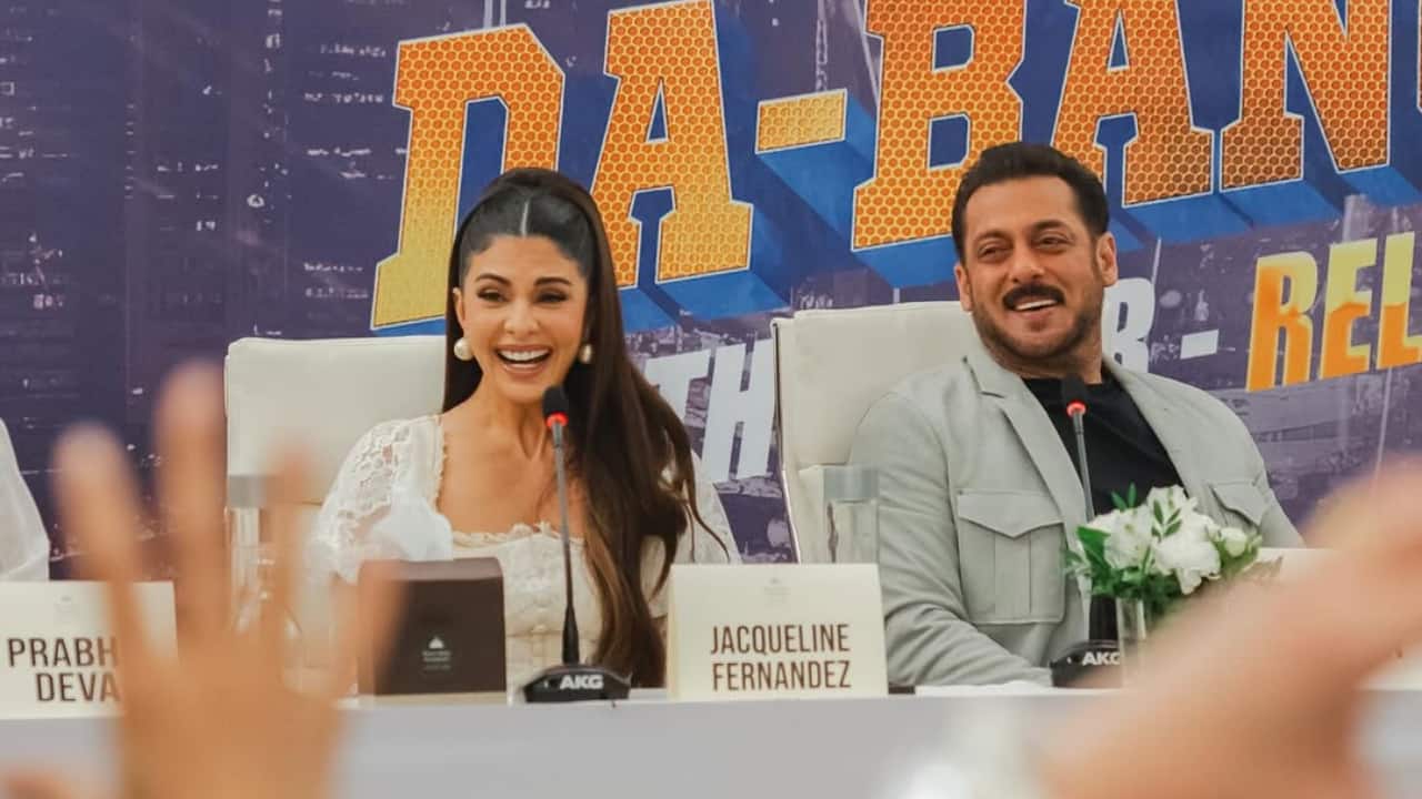 Jacqueline Fernandez shares joyful moments with Salman Khan from Dabangg Tour’s press meet in Doha
