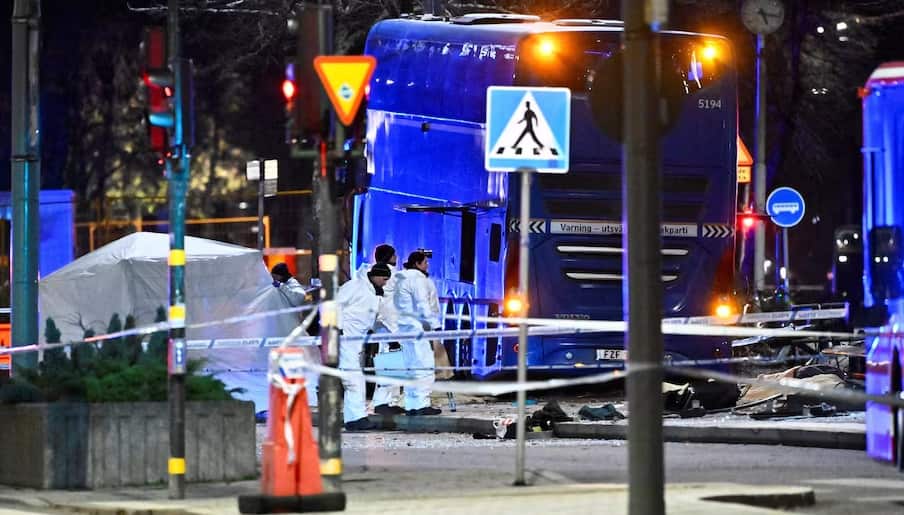 Six killed as bus crashes into stop in Stockholm
