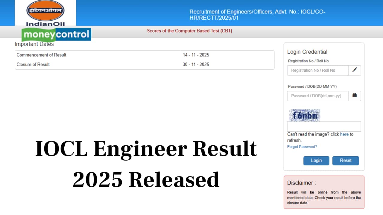 IOCL Engineer Result 2025 Released, Direct Link to Download Here