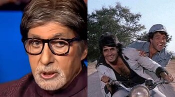 Amitabh Bachchan and Dharmendra throwback