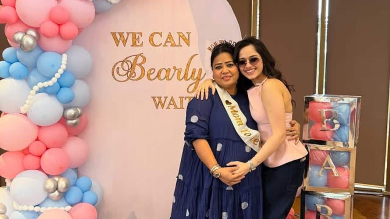 Bharti Singh gets a sweet surprise baby shower from Tejasswi Prakash, Jannat Zubair and Laughter Chefs team: See pics