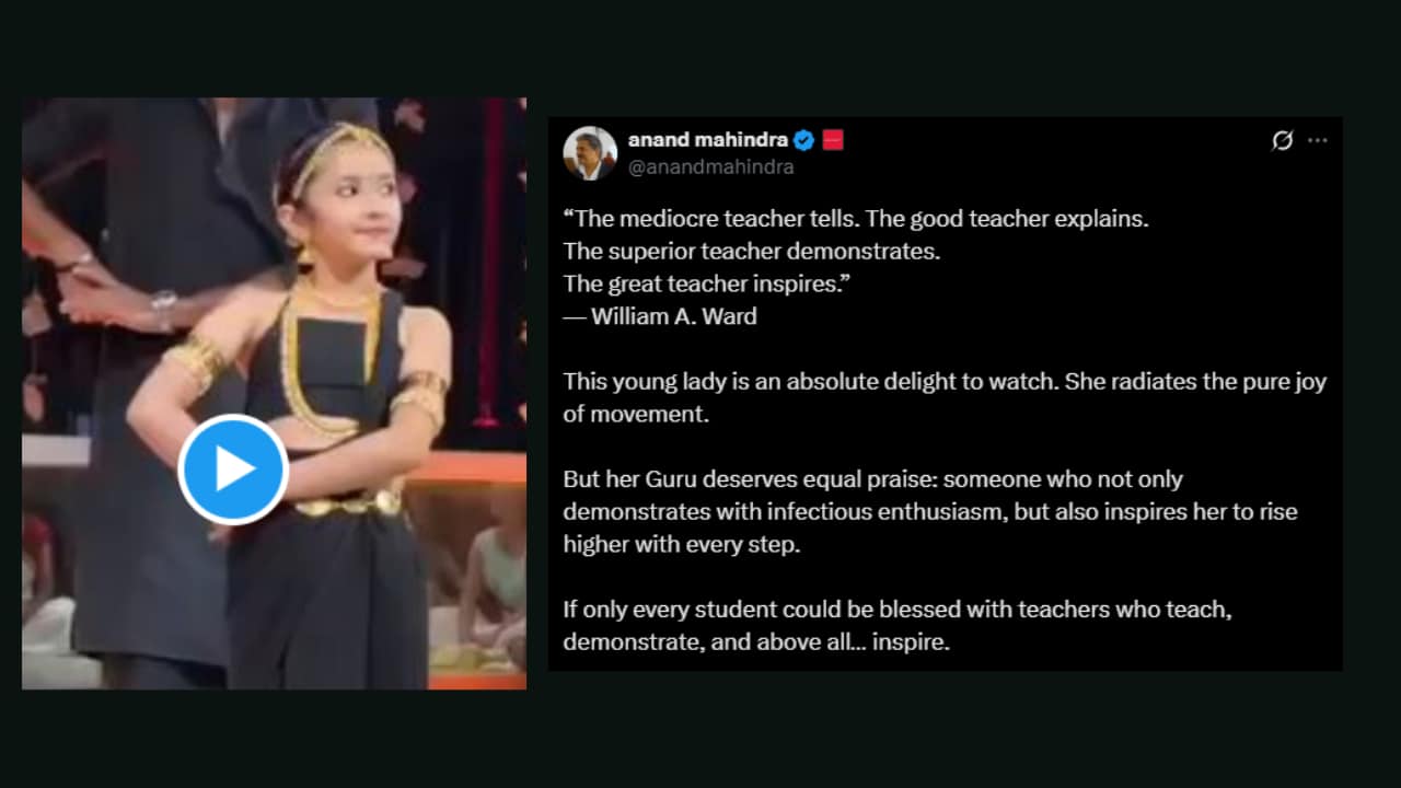This little dancer is winning the internet, and Anand Mahindra says the real hero is her 'Guru'