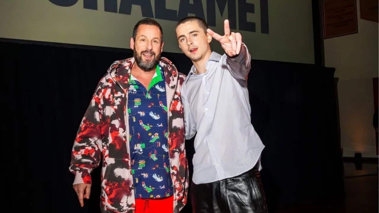 Timothée Chalamet praises Adam Sandler as ‘one of the best actors of all time’
