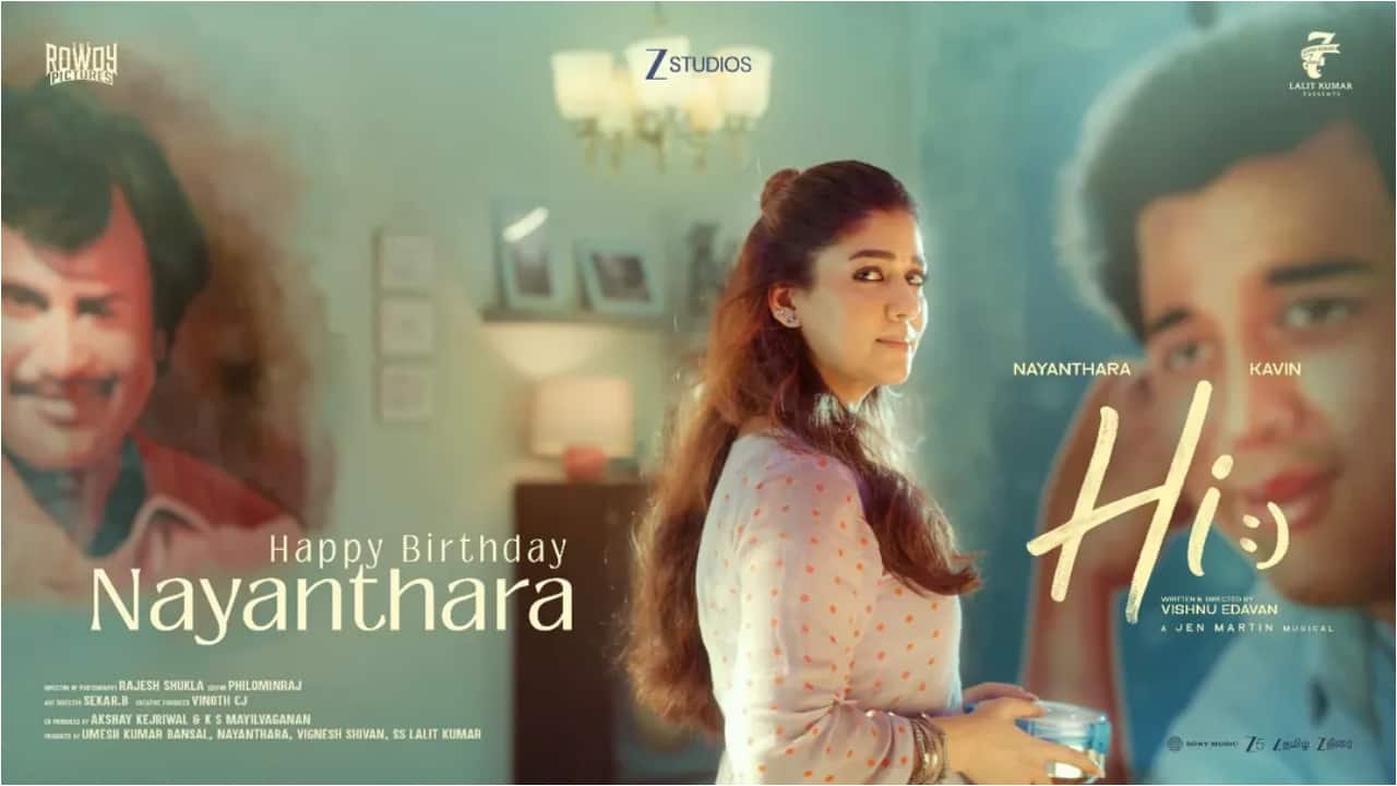 Nayanthara’s Hi poster drops on birthday, features Rajinikanth and Kamal Haasan artwork
