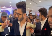 Ranveer Singh hugs a fan who gifted him picture of his daughter Dua and wife Deepika amid huge crowd, watch video