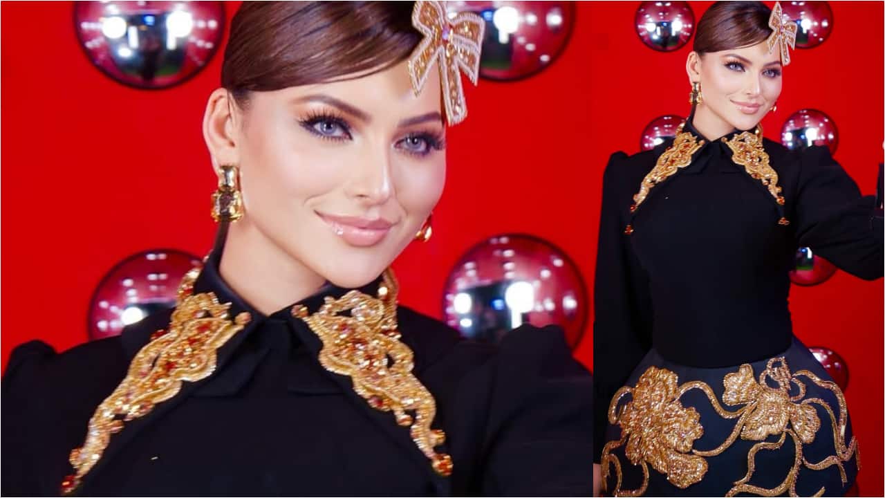 Urvashi Rautela dazzles in Rs 7 crore gold-and-diamond outfit by Belarusian designer Dasha