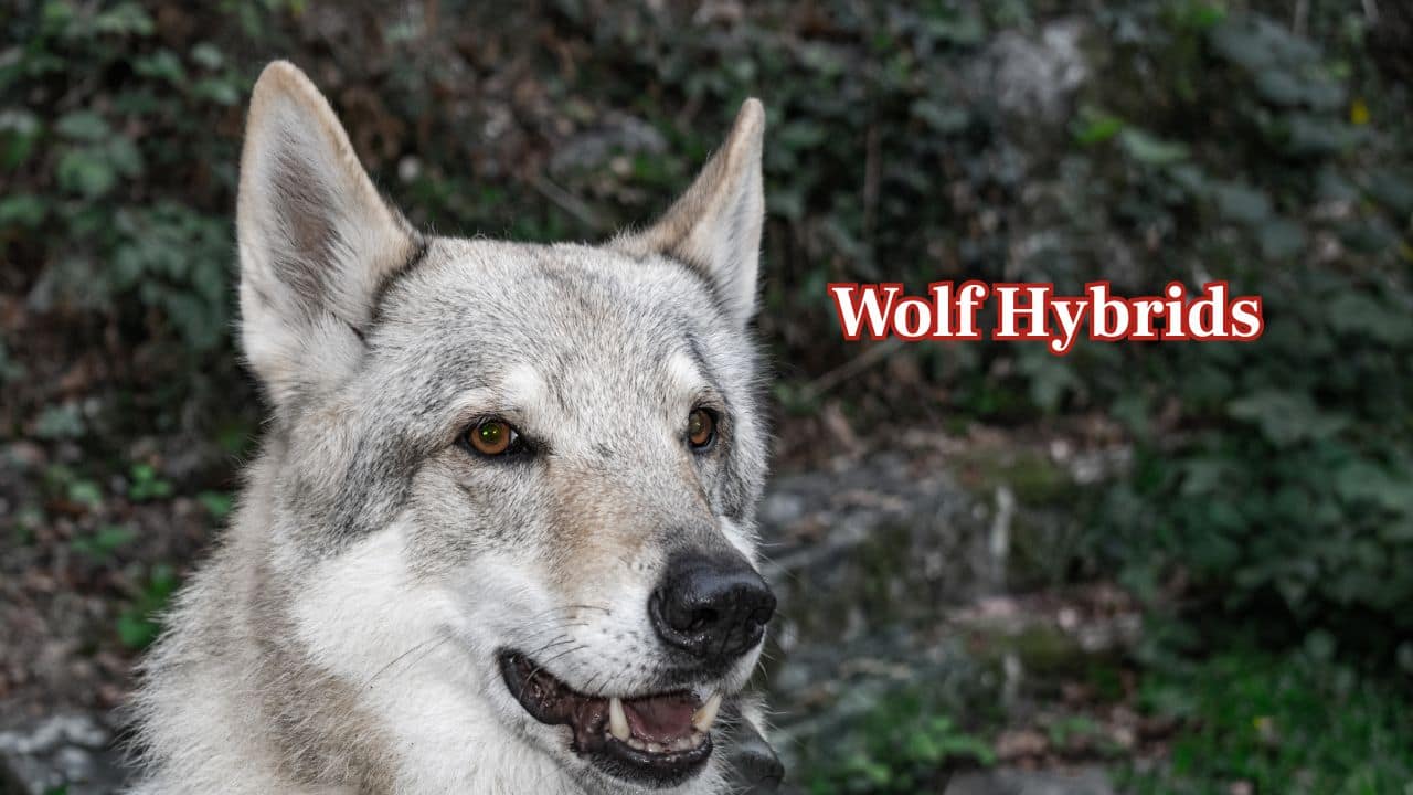 Wolf Hybrids: Part-wolf and part-dog, wolf hybrids can be unpredictable and difficult to control. Their wild instincts, piercing eyes, and powerful build make them one of the most intimidating canines. (Image: Canva)