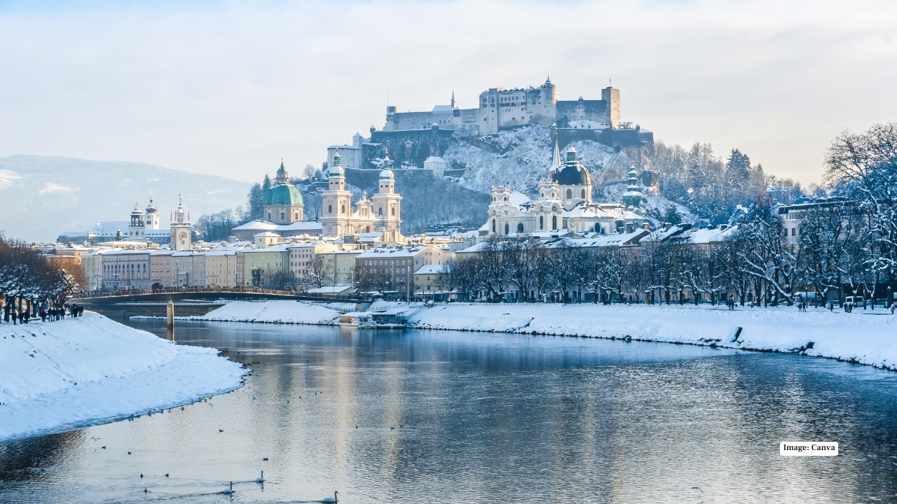 1. Salzburg, Austria – A Living Christmas Card Salzburg feels like it was built for winter. The city’s Baroque buildings, cathedral domes, and medieval streets look extraordinary when dusted in snow. As temperatures drop, Christmas markets glow with mulled wine, handcrafted ornaments, and delicious pastries. The Hohensalzburg Fortress towering over a winter-white cityscape is a sight you won’t forget. It’s the perfect place to wander aimlessly and let the season slow you down.