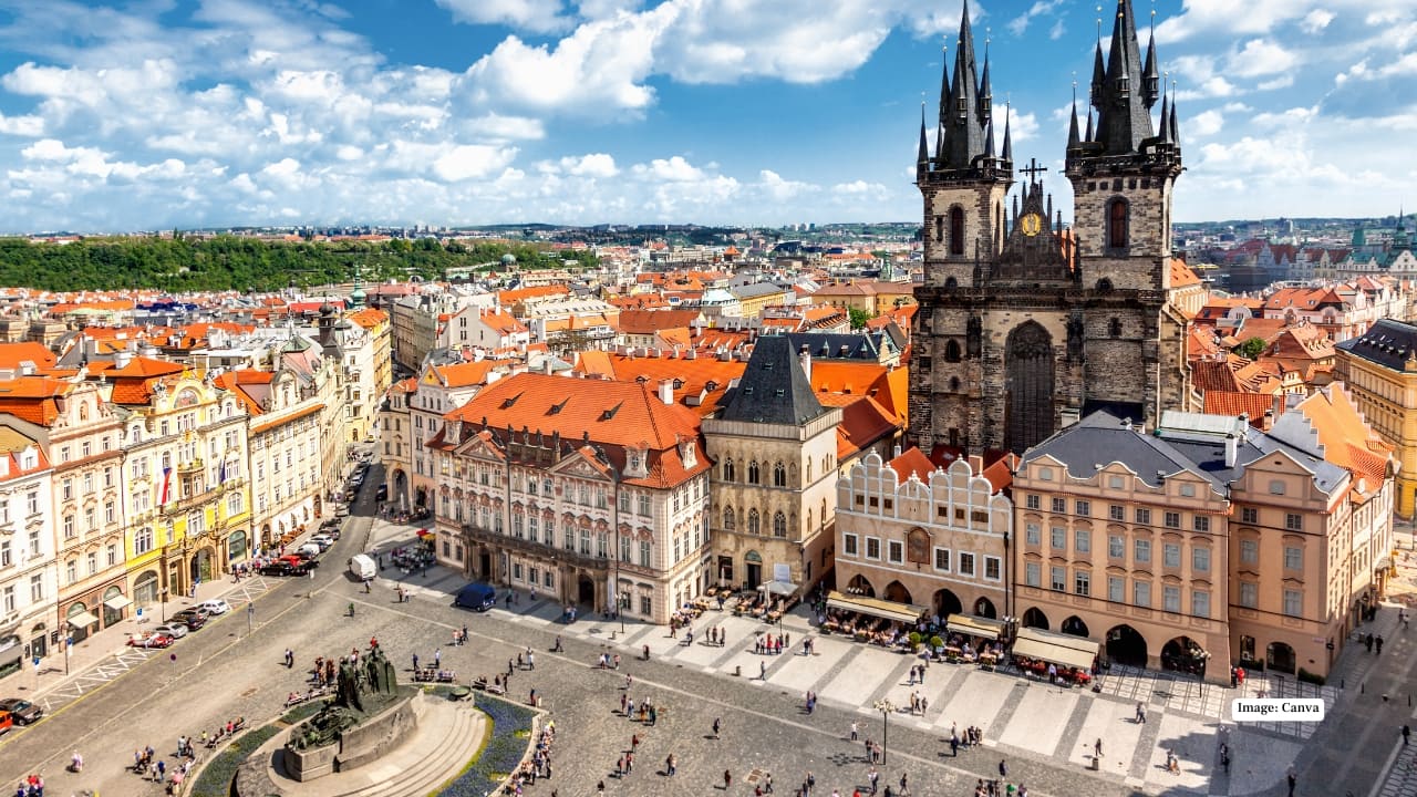 5. Prague, Czech Republic – A Frost-Kissed Fairytale Prague in winter feels like stepping inside a medieval fairytale. Snow softens its Gothic spires, baroque facades, and cobblestone alleys. The Charles Bridge at sunrise, sprinkled with fresh snow, is pure magic. Christmas markets take over Old Town Square with twinkling lights, chimneys leaking smoke from food stalls, and a giant Christmas tree. Winter adds a cinematic charm you simply won’t find in summer crowds.