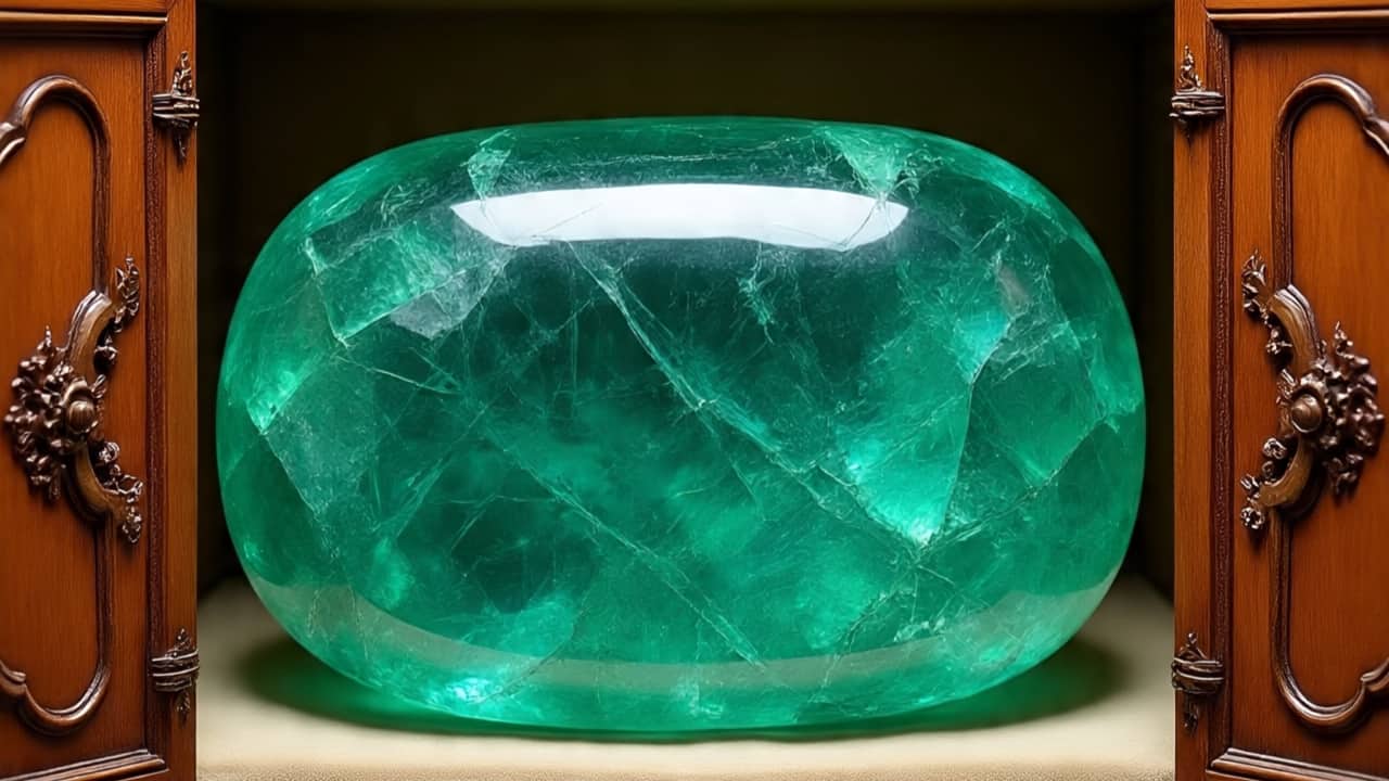 Madagascar leader finds huge emerald weighing 300 kgs hidden in presidential palace