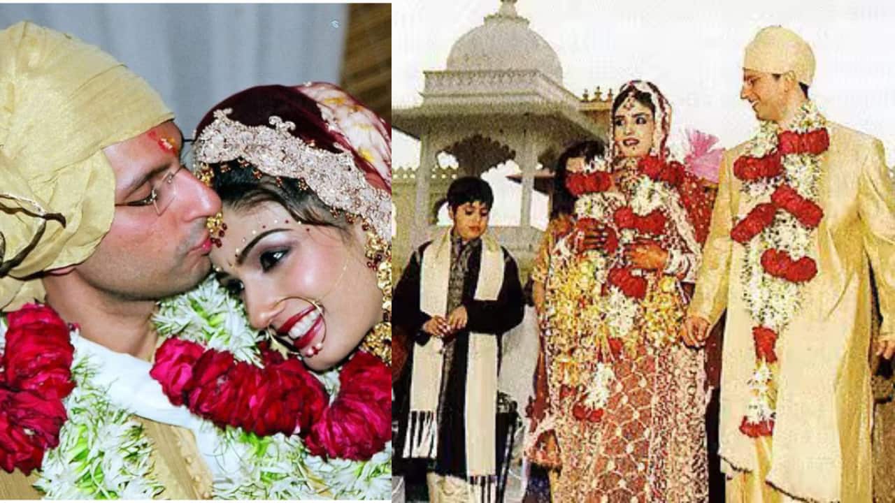 Udaipur wedding: When Raveena Tandon arrived in the Queen of Mewar’s 100-year-old doli on her wedding day with Anil Thadani in 2004
