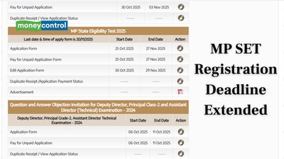 MP SET 2025 Registration Deadline Extended till November 27; Direct Link to Apply Here