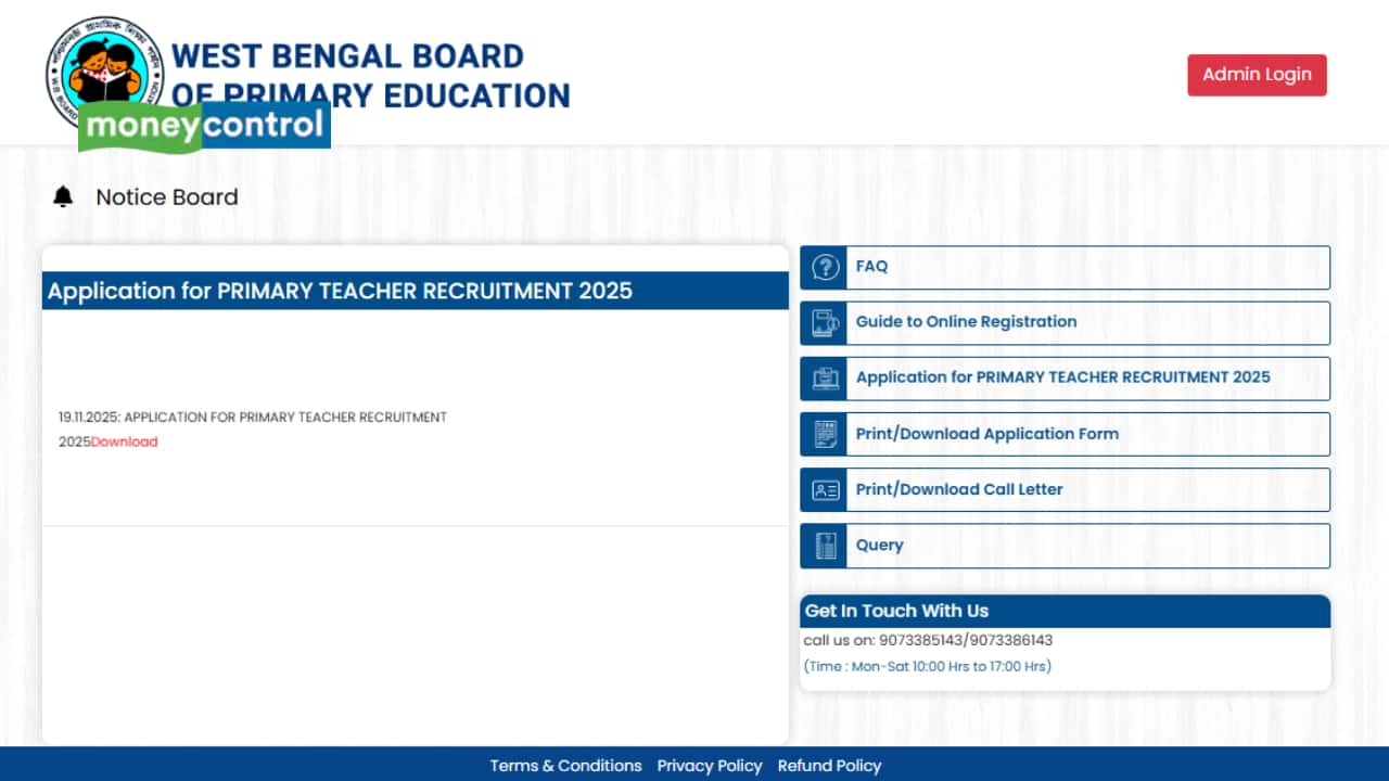 WB Primary Teacher Recruitment 2025: Application Begins for 13,421 Vacancies, Link to Apply Here