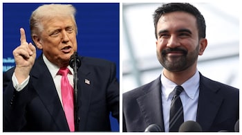 US President Donald Trump (L) and New York City mayor-elect Zohran Mamdani (Courtesy: Reuters)