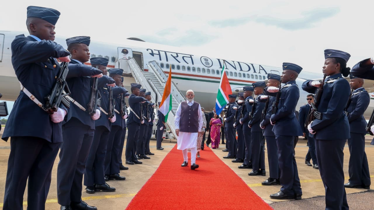 PM Modi arrives in South Africa on 3-day visit to attend G20 Summit | What's on agenda