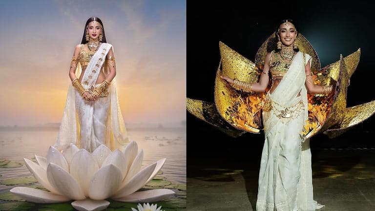 ‘Copying Saraswati?’ Miss Bangladesh Tangia Methila faces backlash over Mughal heritage claim for Miss Universe costume