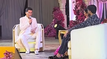 Karan Johar plays Spill The Tea round with bride and groom