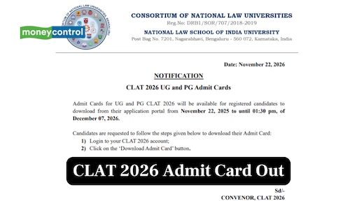 CLAT 2026 Admit Card Released  at consortiumofnlus.ac.in; Check Link to Download Here