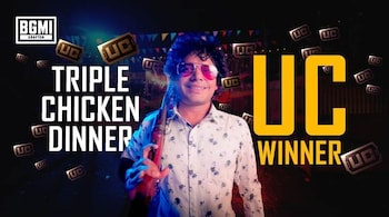 BGMI triple chicken dinner