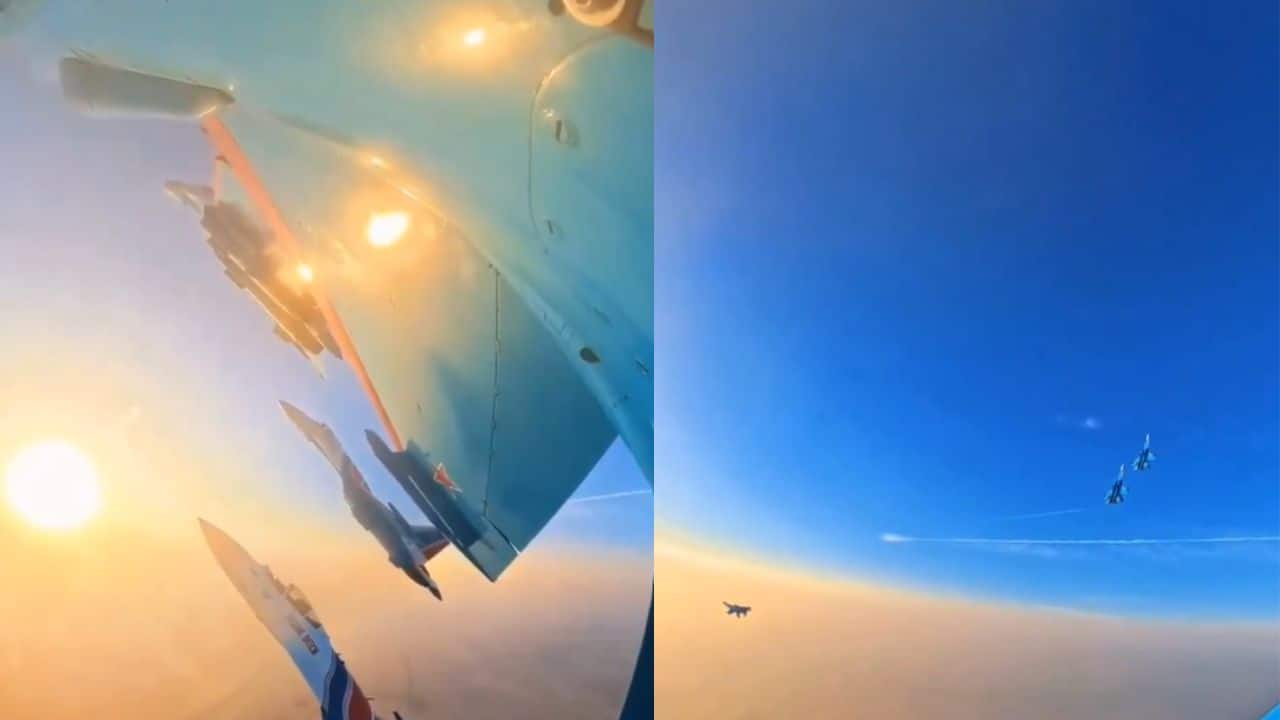 Russian aerobatic display team pays tribute to IAF pilot Namansh Syal at Dubai Air Show | Watch