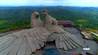 <strong>1. Jatayu Earth’s Center, Kollam</strong><br />Part art installation, part adventure park, Jatayu Earth’s Center is home to the world’s largest bird sculpture — a massive tribute to the mythical Jatayu. Set atop rugged hills in Chadayamangalam, it blends mythology, storytelling and panoramic skywalk views like nowhere else in Kerala.