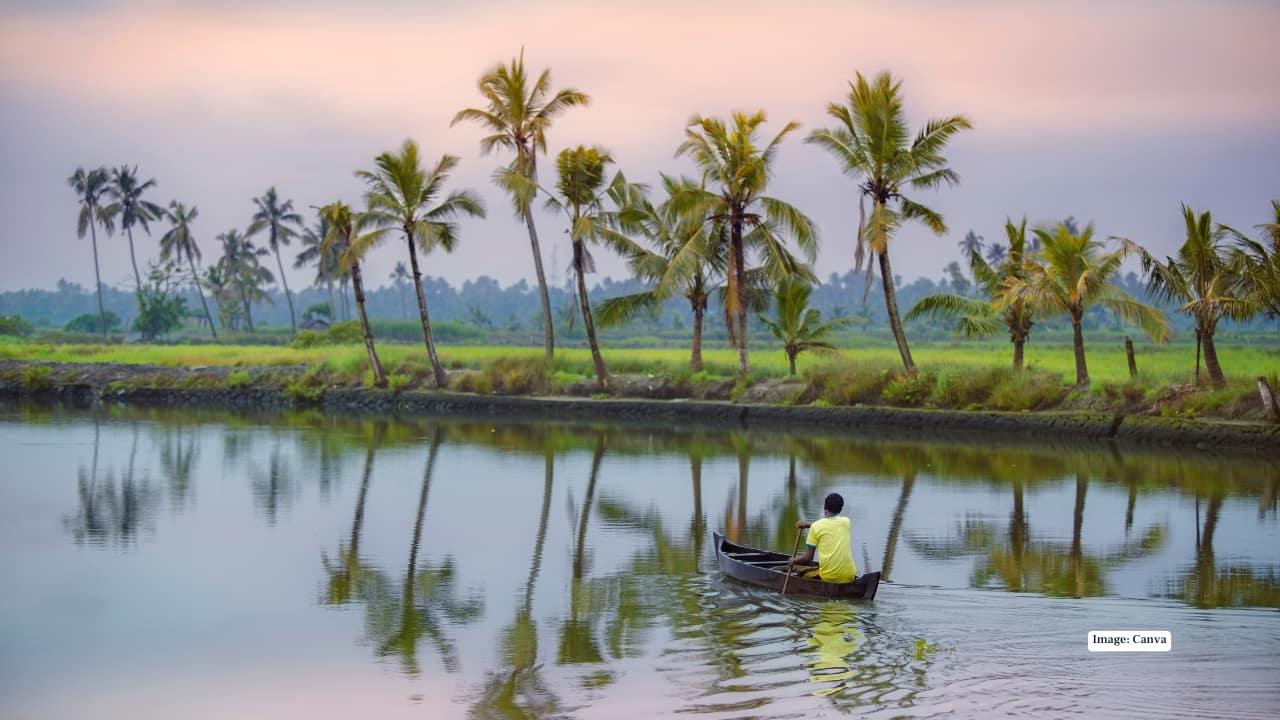 <strong>5. Kadamakkudy Islands, Kochi</strong><br />Close to Kochi yet worlds away in spirit, the Kadamakkudy Islands offer a glimpse of Kerala at its most authentic. These tiny islets are threaded together by backwaters, paddy fields and coconut groves. Life here moves gently: fishermen setting out at dawn, canoes gliding past homes and fields glowing gold at sunset.