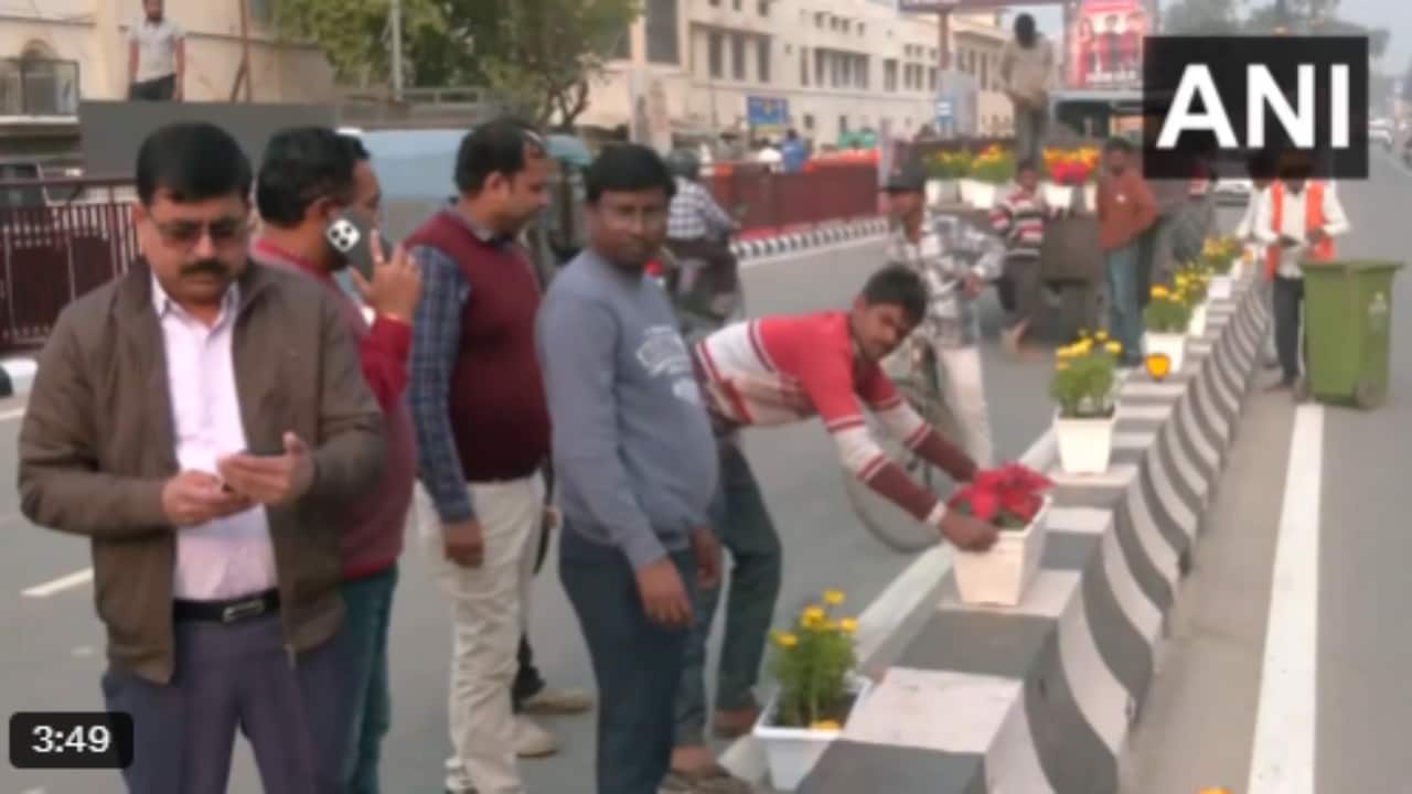The temple and the city are being adorned with floral decorations, with around 100 tons of flowers used to decorate Ayodhya for the sacred event. (Photo: X)