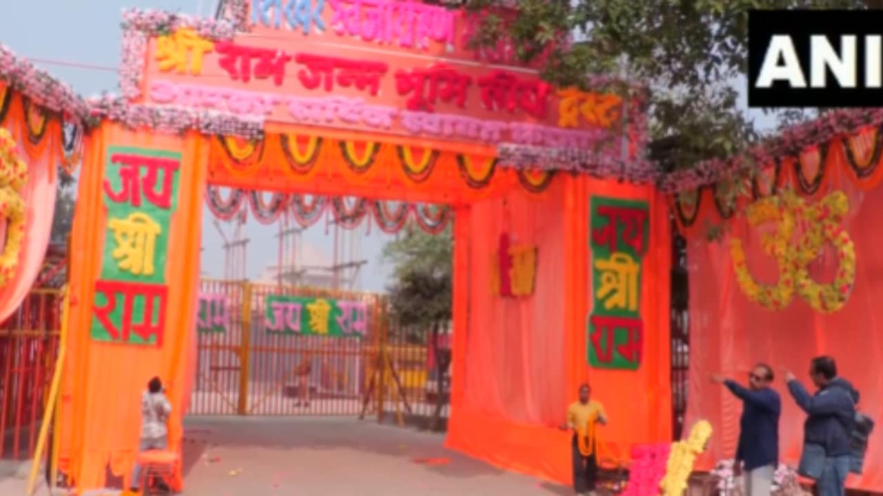 In pics | Ayodhya gets ready for Ram Temple flag-hoisting event with ...