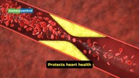 <strong>Protects heart health</strong><br />Low-density lipoprotein (LDL), also known as bad cholesterol, can lead to build-up of plaque in the blood vessels, which causes atherosclerosis, thus increasing the risk of cardiac conditions. Vitamin E may aid in preventing the oxidation of LDL, thus reducing the risk.