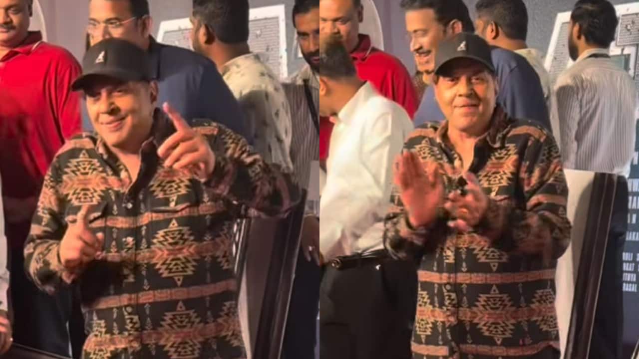 Dharmendra’s last video while dancing at Sunny Deol’s Jaat premiere from April 2025 goes viral, watch