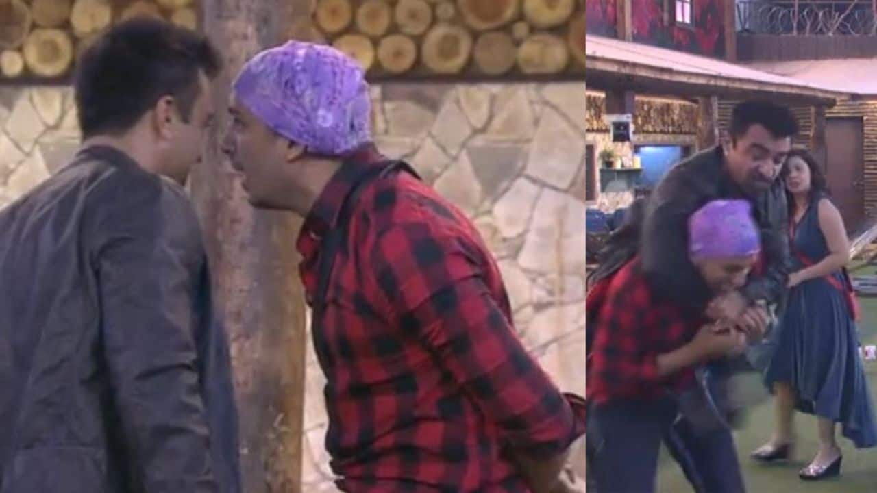 Ajaz Khan and Ali Quli Mirza<br />Ajaz had an aggressive personality and he was immediately evicted after strangling Ali during a fight in Bigg Boss 8.