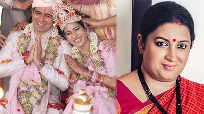 Ashlesha Sawant and Sandeep Baswana receive a special message from Kyunki Saas Bhi Kabhi Bahu Thi star Smriti Irani; calls herself an ‘irritating idiot’